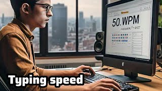 typing speed 50 WPM  typing master  MSK RUSTAM TV [upl. by Heiskell]