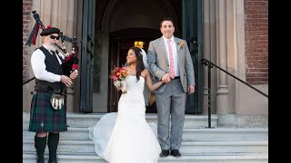 Pachelbel Canon in D on Bagpipes and Organ  Wedding Entrance  St Patricks Church San Francisco [upl. by Durante259]