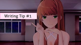 Monika shares her 1 writing tip  Monika After Story A DDLC Mod [upl. by Atekram]