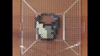 Perler Bead Speed Art Minecraft  Water Bucket [upl. by Mateo]