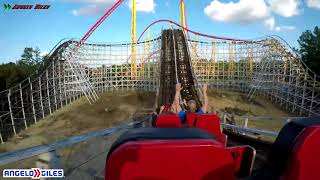 Rebel YellRacer 75 In 4K Backwards Kings Dominion [upl. by Atsedom]