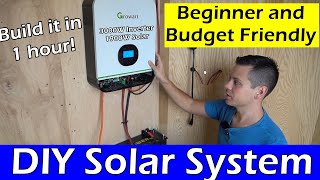 Beginner And Budget Friendly DIY Solar Power System Anyone can build this [upl. by Wohlert]