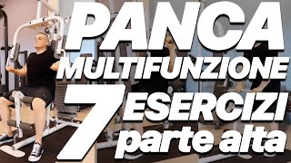 Scheda Massa con la Panca Multifunzione per la Parte Alta 7 Esercizi [upl. by Eaton]