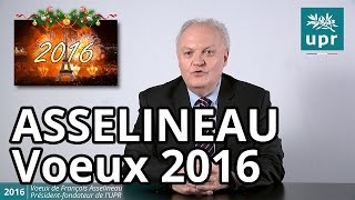 Voeux de François Asselineau pour 2016 [upl. by Yajnas]