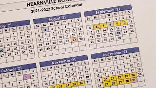 Homeschool Tutorial  Our Yearly School Calendar  20212022  Hearnville Academy [upl. by Nnylaehs]