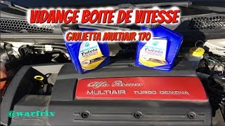 Vidange Boite de Vitesse Giulietta Multiair 170 [upl. by Nylrehs241]