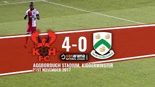 Harriers 40 North Ferriby United 211117 Extended highlights [upl. by Bennett455]