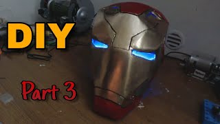 Iron Man Mark 47 Helmet Part 3  Painting LED Eyes  DIY [upl. by Haleehs]