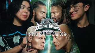 WWE Wrestlemania 40 Predictions  Roman Reigns The Rock Cody Rhodes [upl. by Nnayhs]