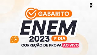 Gabarito ENEM 2023 1º dia – Correção de prova AO VIVO [upl. by Hnahym]