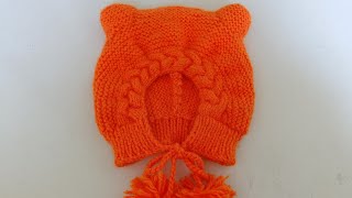 Beautiful ladies cap knitting designgirls topi ka designtopi banane ka tarika [upl. by Watanabe]