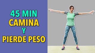 45 Minutos de Caminata Constante Para Bajar de Peso 4 Nuevos ejercicios [upl. by Blakeley]