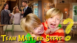 REACTING To Ourselves On FULLER HOUSE  Team Matt or Team Steve 🤔 FUNNY REACTION  Messitt Twins [upl. by Eyde]