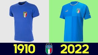 Storia della maglia da calcio della nazionale Italiana 2022  Levoluzione Della Maglia Nazionale [upl. by Alesiram]