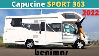 FAMILIAL TOUTES OPTIONS  Présentation du BENIMAR SPORT 363 modèle 2022 Instant CampingCar [upl. by Aropizt]