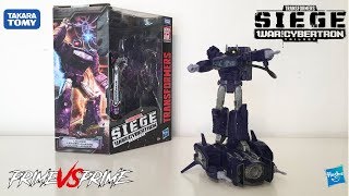 Transformers Siege Leader Class Shockwave War For Cybertron Review [upl. by Festa]