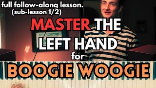 Boogie Woogie Piano  Left Hand Hand Independence amp Fingering [upl. by Anaidirib]