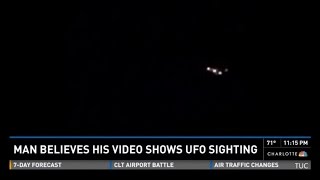 Charlotte NC Man Sees A UFO And Has The Video To Prove It  NBC [upl. by Rodablas]