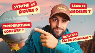 QUEL SAC DE COUCHAGE CHOISIR POUR BIVOUAQUER  Explications simples  Matériel adapté [upl. by Anomor]