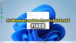 FIXED Windows update error 0x8024ce16 [upl. by Lleneg431]