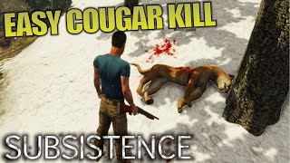 How to Kill Cougars EASY  Subsistence  Lets Play Gameplay  E09 [upl. by Nnaylrebmik627]