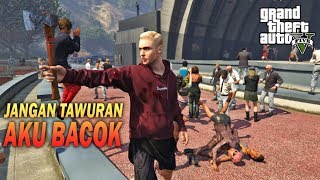 TAWURAN KONSER JUSTIN BIEBER  GTA 5 KOCAK [upl. by Darda402]