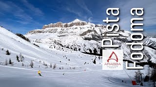 Pista Fodoma una delle piste nere più famose delle Dolomiti arabba dolomitisuperski skislopes [upl. by Nicol]