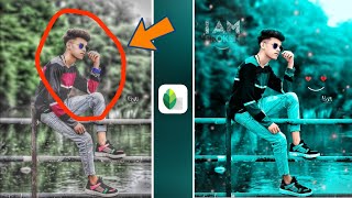 Snapseed Mody Blue Photo Editing  Snapseed Photo Editing 2024  Snapseed Background Colour Change [upl. by Swaine]