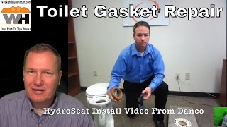 HydroSeat Toilet Flange Replacement Repair installation Video By The Weekend Handyman [upl. by Leiser]