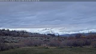 Teton Time Lapse of sunset viewed from Hatchet Resort on October 28 2024 [upl. by Nuris788]