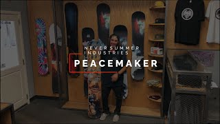 2022 Peacemaker Snowboard  Never Summer Industries [upl. by Niknar]