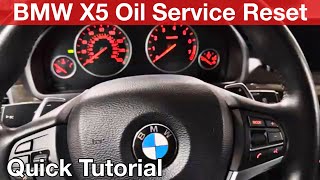 2018 BMW X5 Oil Service Reset  brakes pad inspection service reminder [upl. by Lukin558]