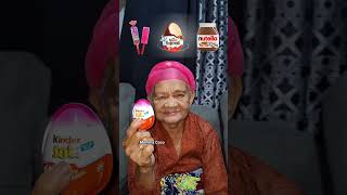 Great Grandmother👵Eating Food Emoji Challenge🍬🥚🍫eatingemojichallenge makan food shorts [upl. by Oidale]