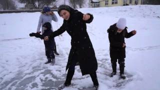 Frozen Dnieper River in Kyiv Ukraine [upl. by Meean]