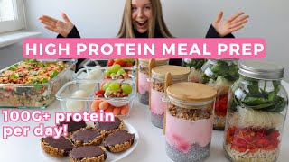 Easy Healthy amp High protein Meal Prep  100G protein per day [upl. by Lliw]