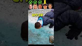 De Jong VS Lehmann VS Casemiro VS Ronaldo Jr VS Ronaldo Glacier Water Challenge😱 [upl. by Aratas]