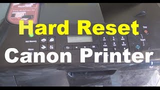 How to Hard Reset Canon Printer Error [upl. by Eedyaj101]