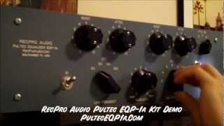 Pultec EQP1a Demo  RecPro Audio Kit [upl. by Adnomar]