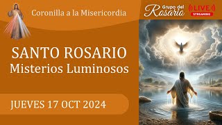 Coronilla y SANTO ROSARIO JUEVES 🌹 17 de octubre 2024  Misterios Luminosos [upl. by Aylat]