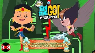 Teen Titans GO Figure Teeny Titans 2  HAWKGIRLS TREETOP TOURNAMENT Preview Gameplay [upl. by Teryl]