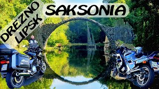 Drezno Lipsk Fabryka MZ Saksonia motocyklem X 2023 [upl. by Kcirdderf782]