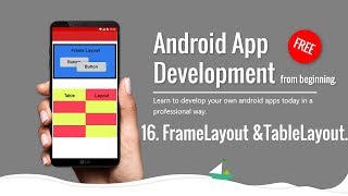 Android studio for beginners  FrameLayout amp TableLayout  Hindi Tutorial 2019 [upl. by Akinohs]