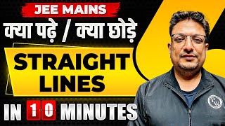 Complete STRAIGHT LINES in just 10 MINUTES  JEE Main 2024 [upl. by Evod]