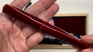 A Few Fair Pens  Nakaya Dorsal Fin v2 Akatamenuri Fountain Pen 中屋背鰭 v2赤溜万年筆 [upl. by Lowndes758]