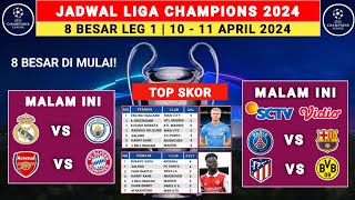 Jadwal 8 Besar Liga Champions 2024 Leg 1  Real Madrid vs Man City  Liga Champions 202324 [upl. by Nylaehs]