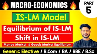 ISLM equilibrium  shift in ISLM Curve Macroeconomics  GE BCom BA Bsc DU Sem2 [upl. by Ainola]