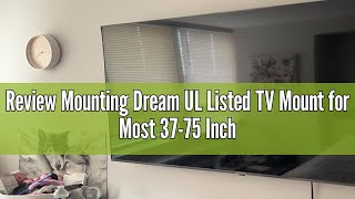 Review Mounting Dream UL Listed TV Mount for Most 3775 Inch TV Universal Tilt TV Wall Mount Fit 16 [upl. by Oesile]