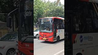 Minitrans TSW045 transjakarta busway shorts [upl. by Boeke677]