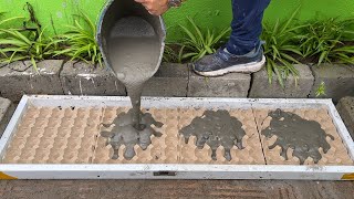 Flower pots craft  Details how to make Flower pots from Cement and Egg trays [upl. by Suravart]