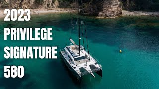 2023 Privilege Signature 580 Catamaran  Boating Journey [upl. by Neliak]